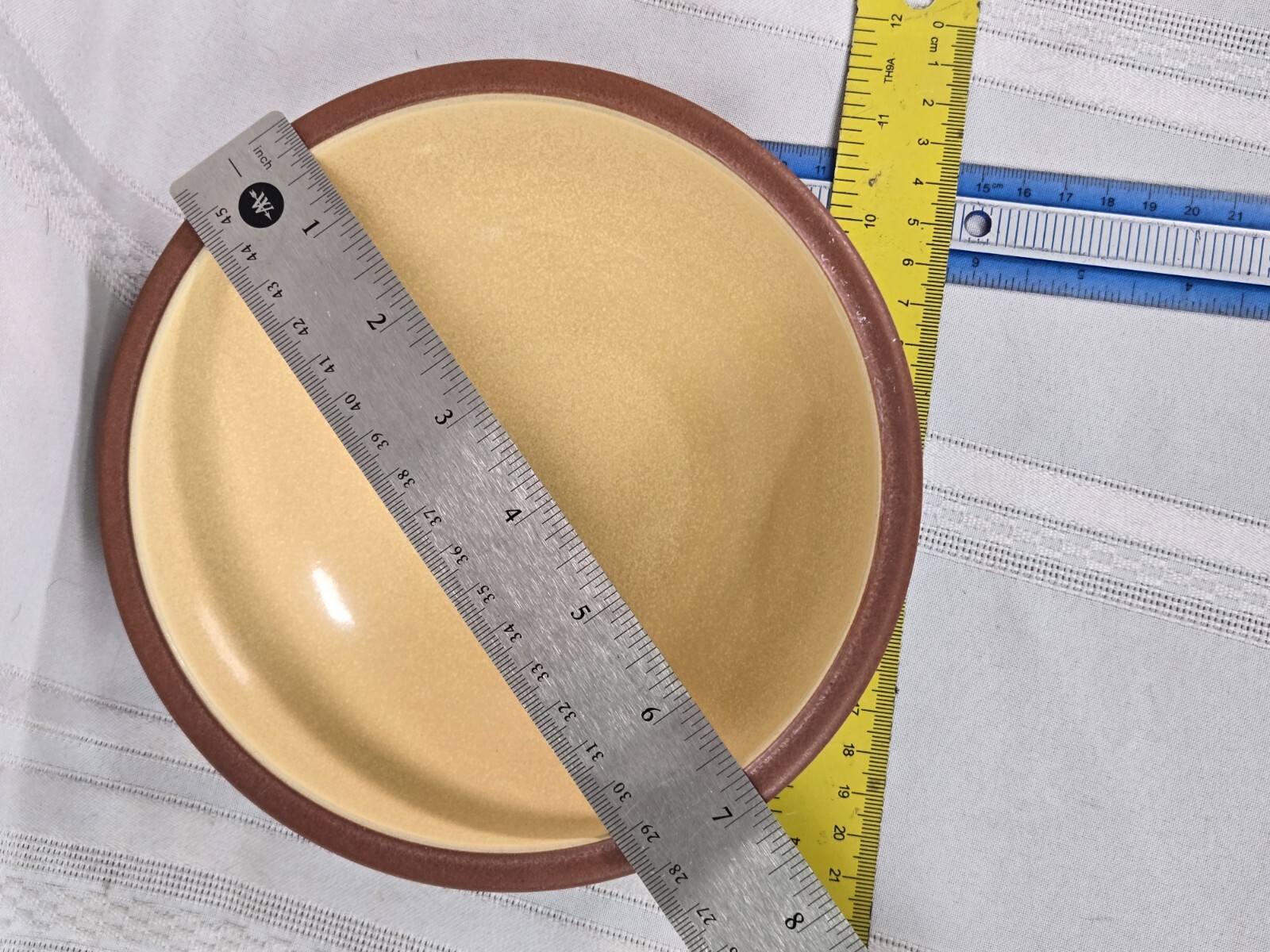 Denby Juice Soup Cereal Bowl Lemon Yellow