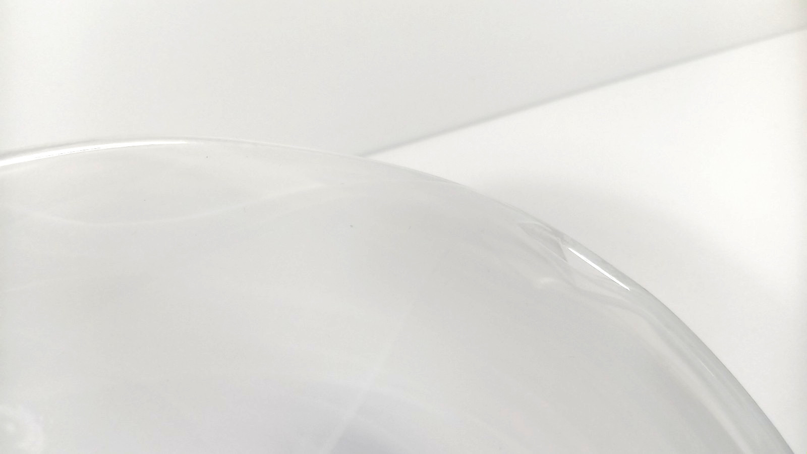 Vintage White Swirl Milk Glass Bowl asymmetrical