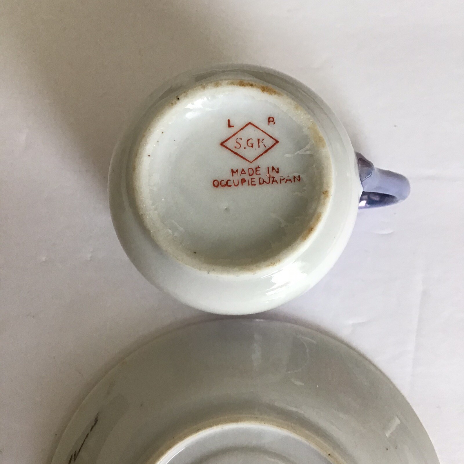 Vtg SGK Delicate Tea Cup And Saucer Made In Occupied Japan