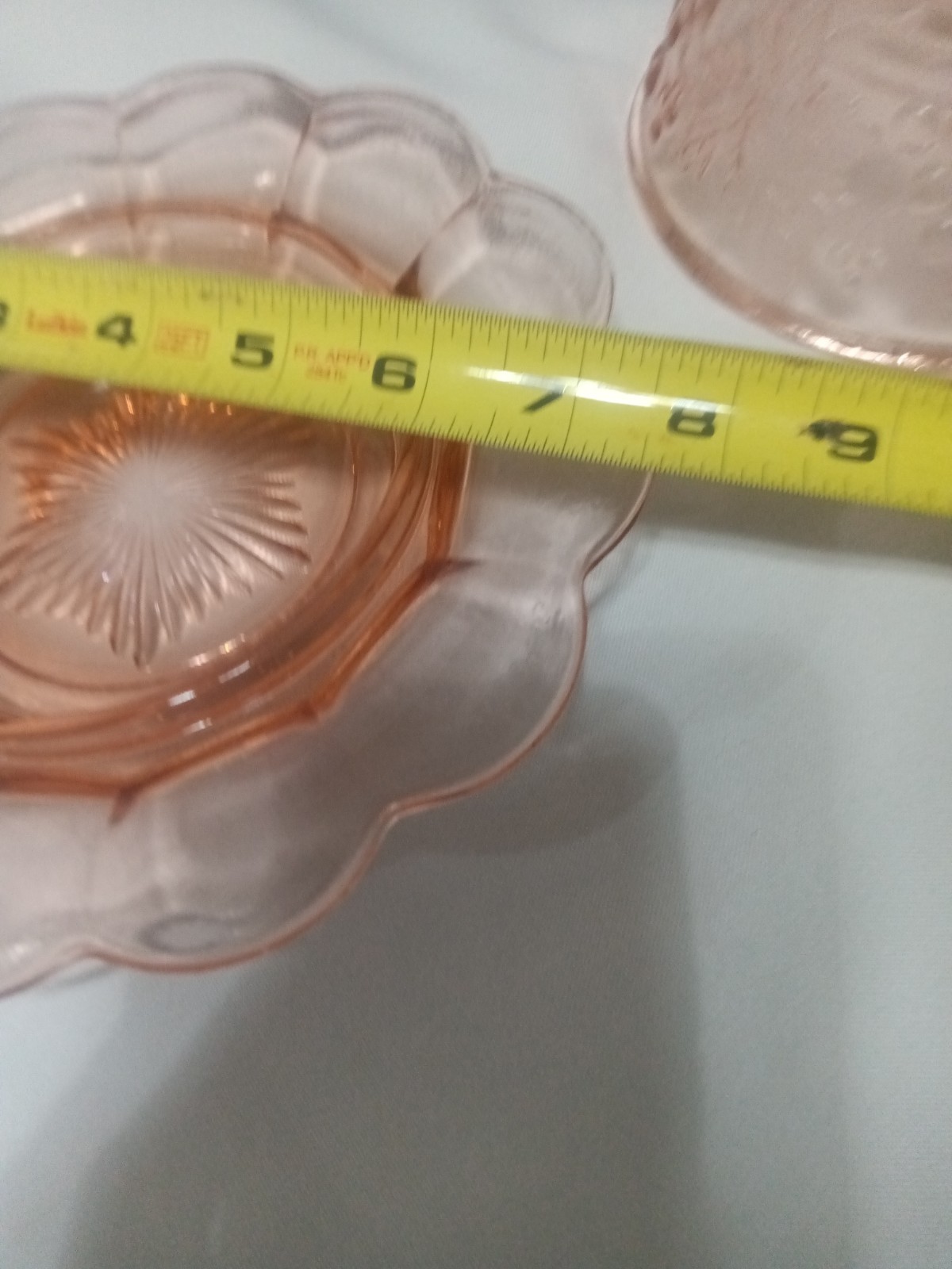 VINTAGE Mosser Pink Grape & Cable Round Butter/Cheese Dish
