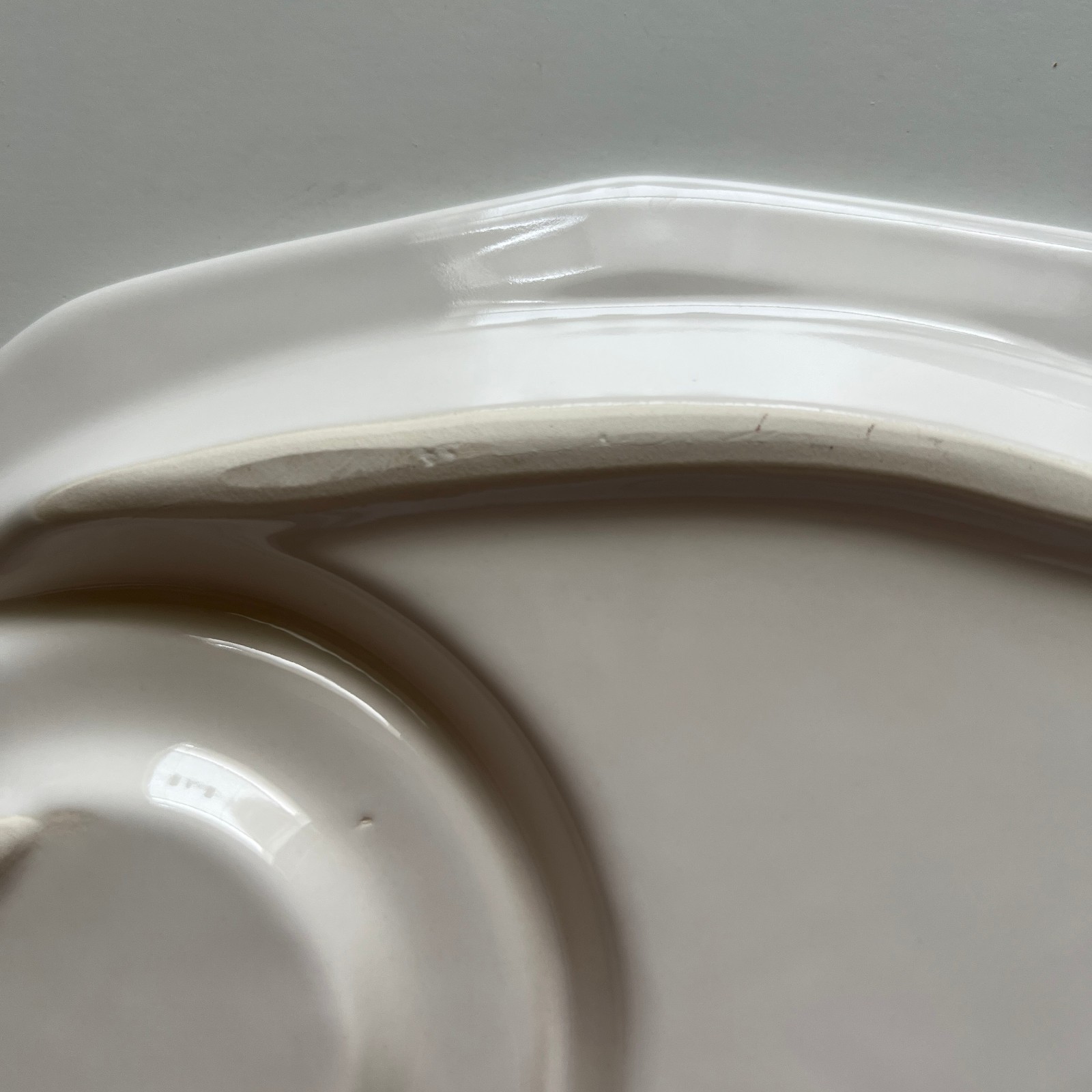 Vintage Pfaltzgraff Heritage White Snack Tray – 11.5in x 9in
