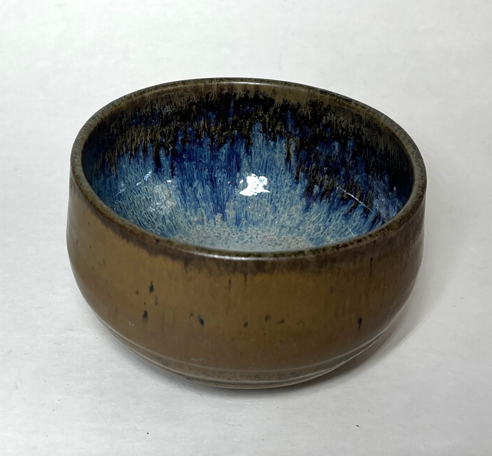 Vintage Artist Marked Studio Pottery Stoneware Bowl