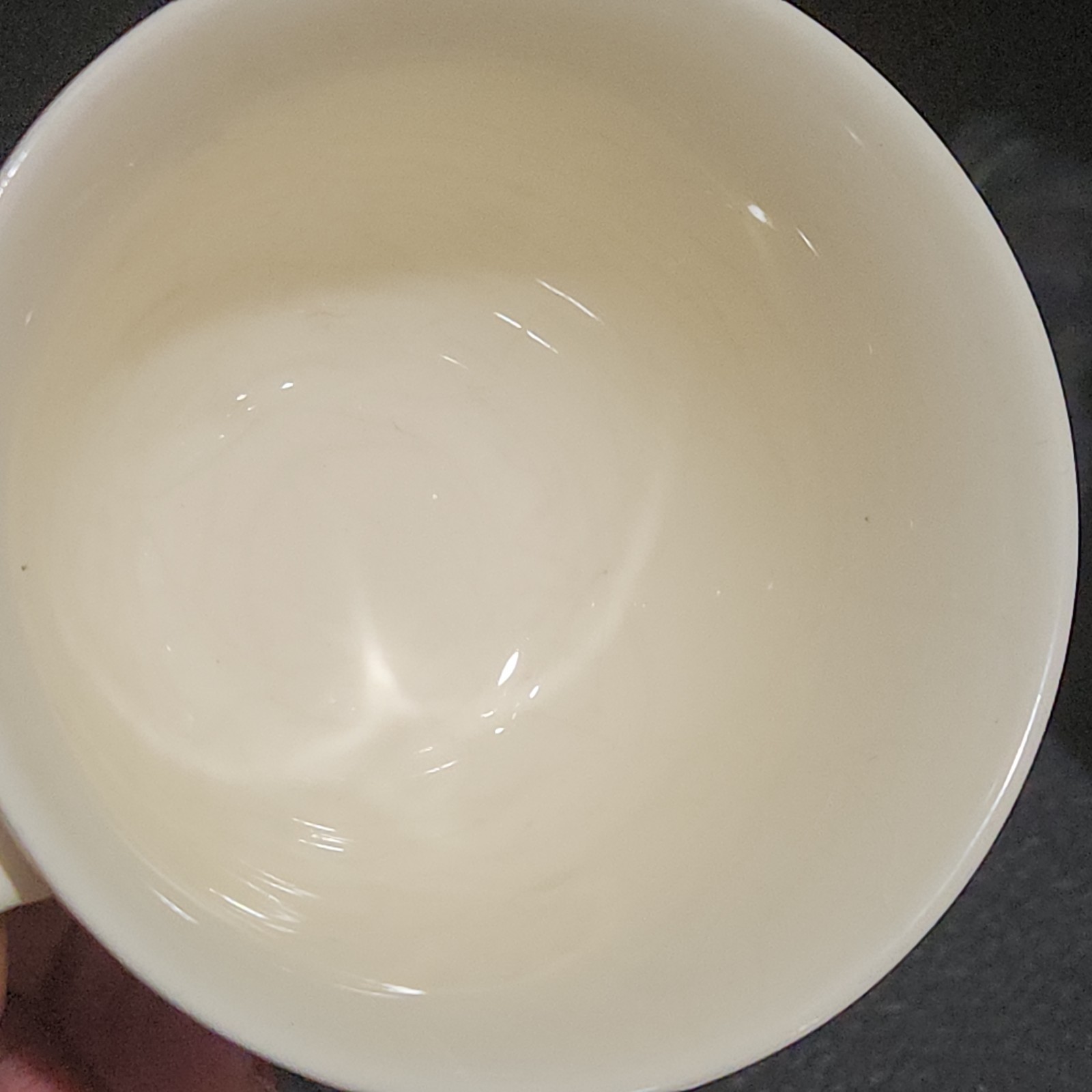 8 Wedgwood Queens Shape IVORY WHITE Footed CHINA TEA Cups 8 OZ as is guc crazing