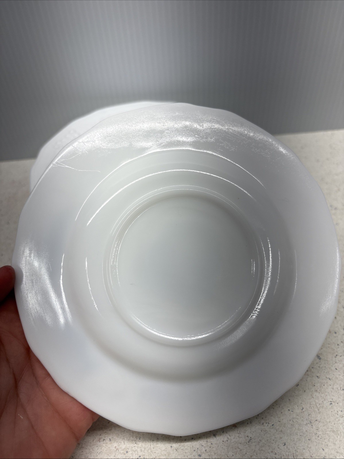 Vintage Indiana Colony Milk Glass Harvest Grapes Saucer – SET OF 6