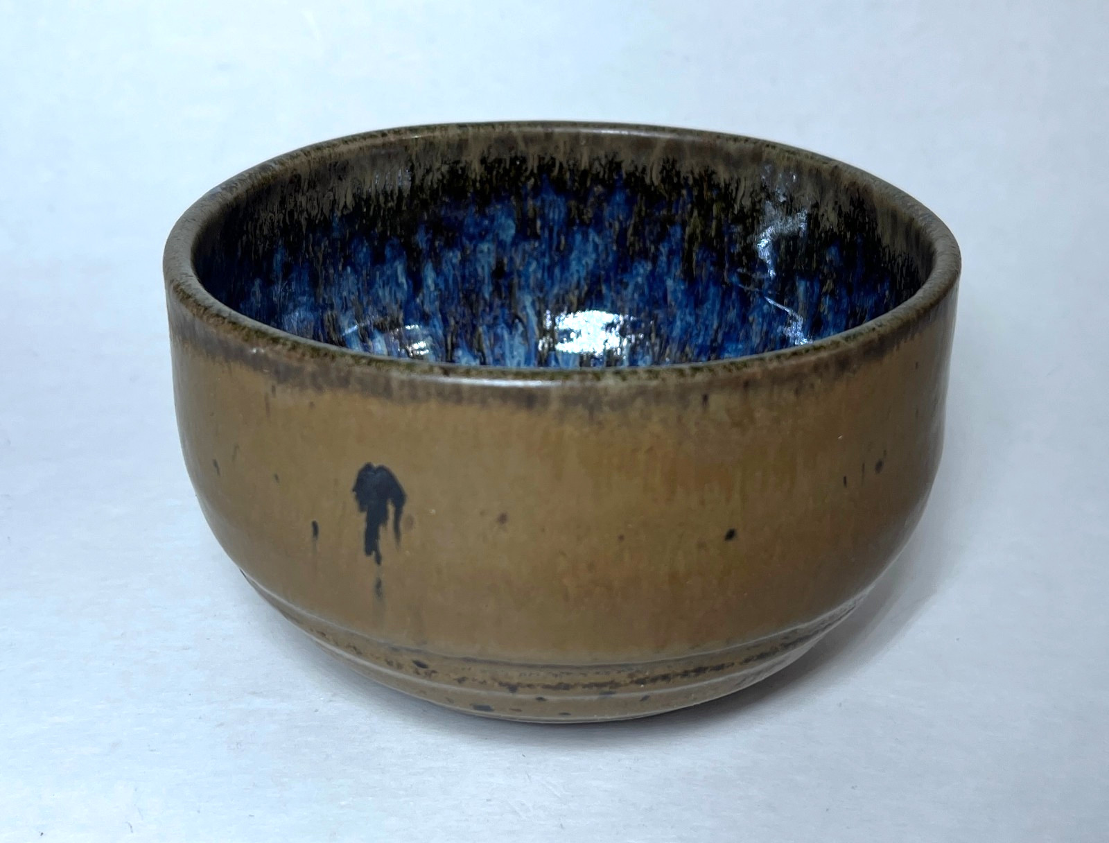 Vintage Artist Marked Studio Pottery Stoneware Bowl