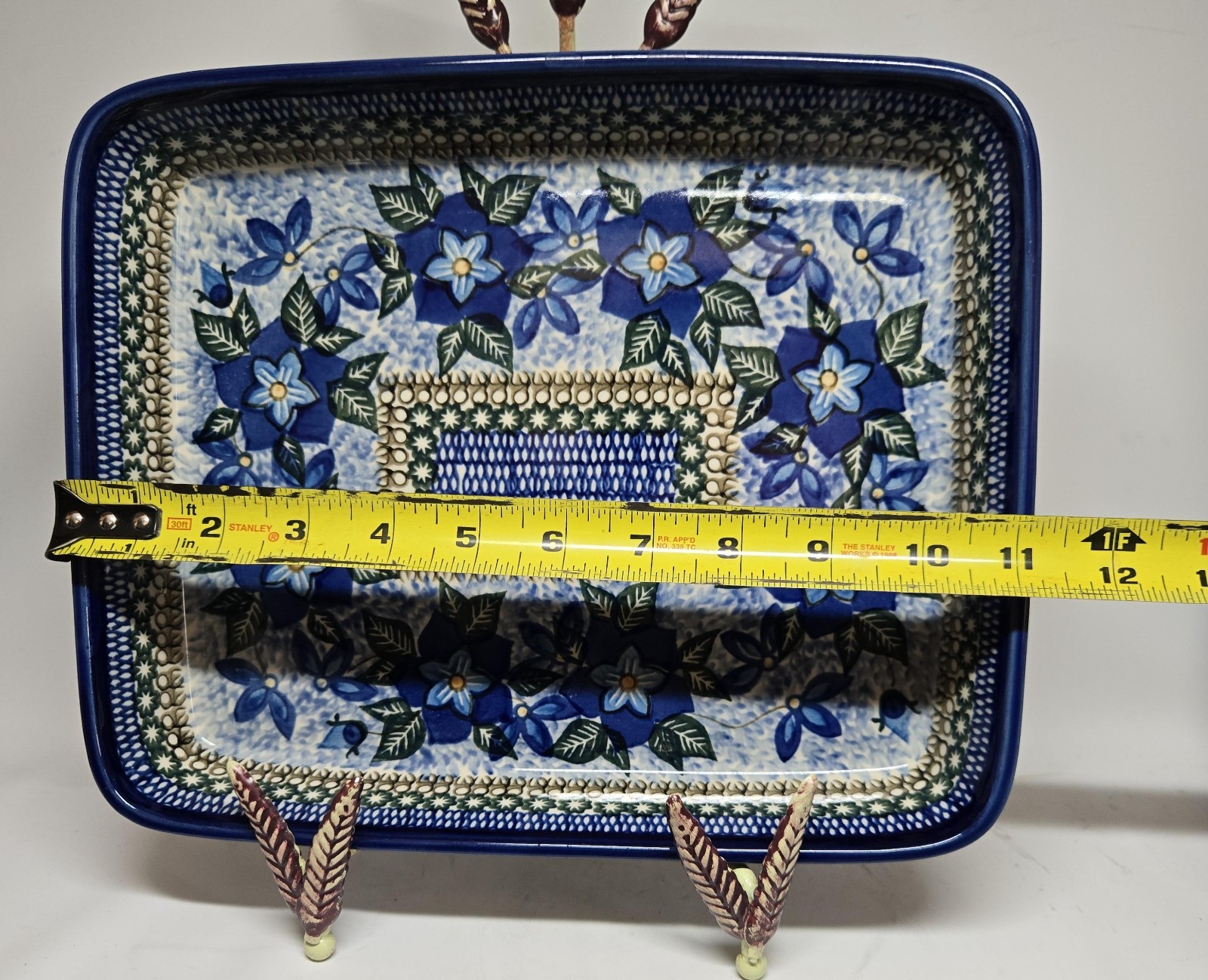 Unikat Polish Pottery Ultimate Bakeware Dish 1864 Teresa Andrukiewicz 11″ NWOB