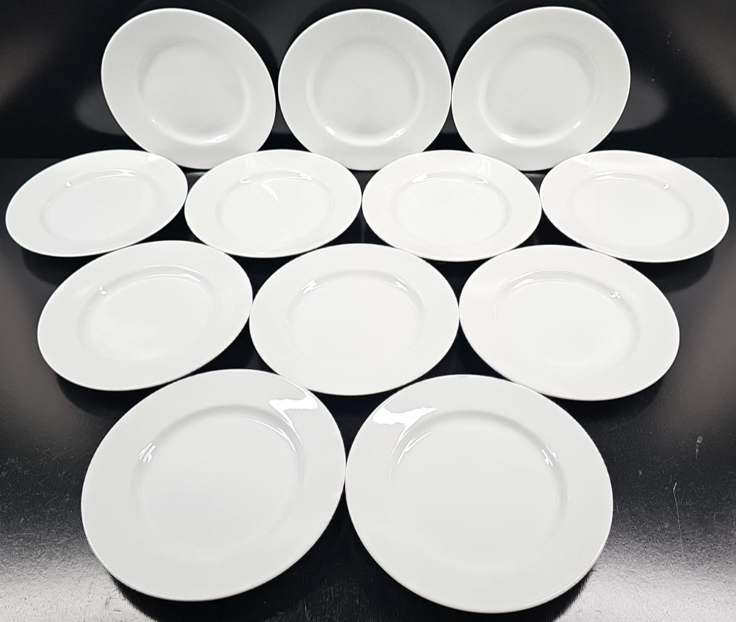 12) Ten Strawberry Street Classic White Tea Snack Appetizer Plate Set Dishes Lot