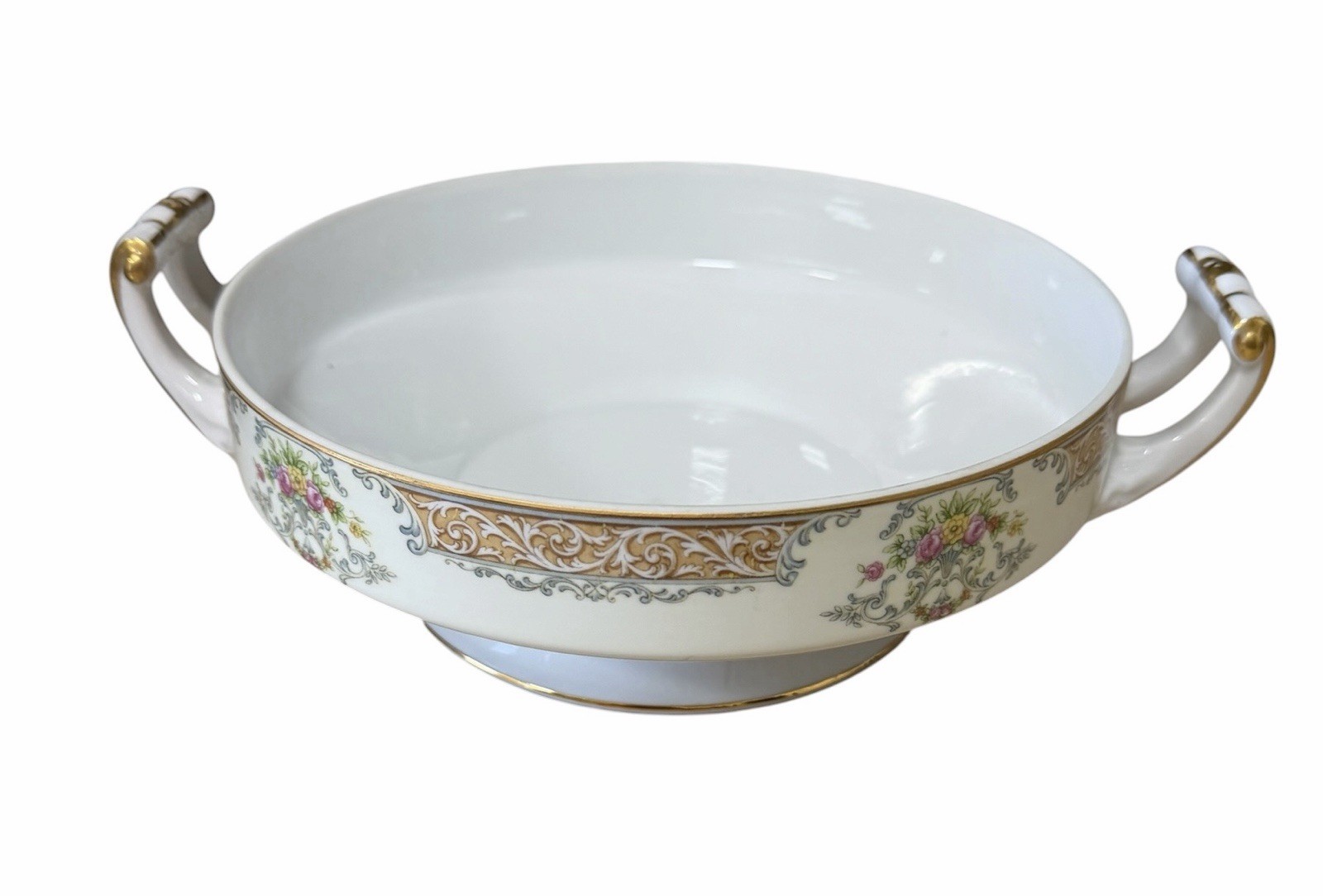 Noritake Two Handles Serving Bowl Made In Occupied Japan