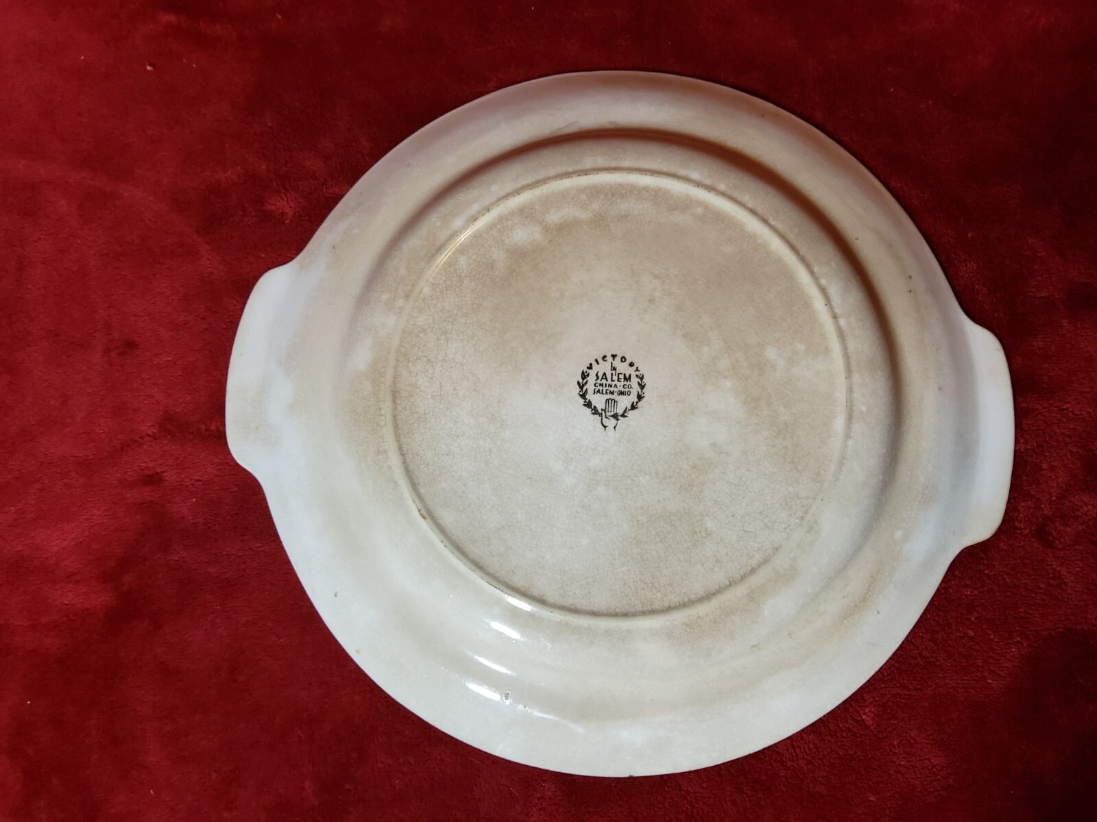 Vintage Victory by Salem China Co., Salem OH Serving Plate