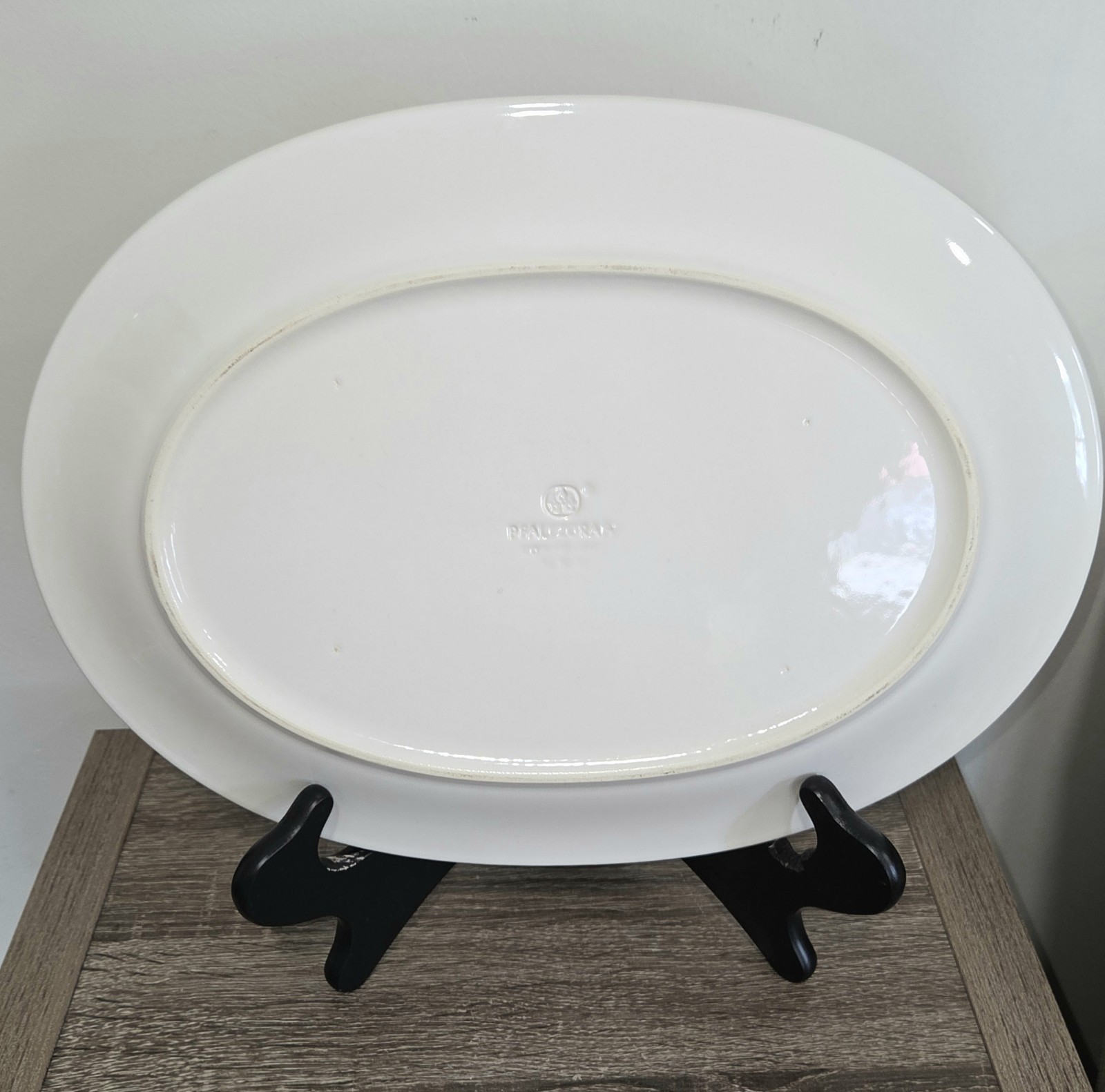 Pfaltzgraff Acadia White 14 1/2″ Oval Serving Platter w/Braided Edge SEE PICTURE