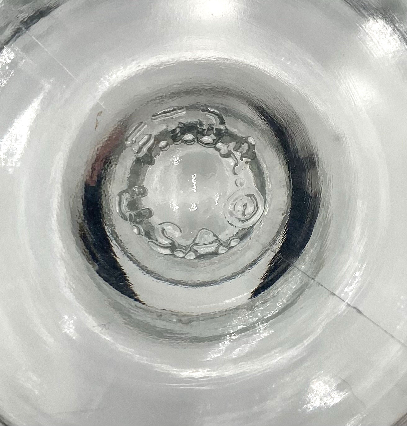 Vintage FTD (USA) Fine-Ribbed Textured Glass Compote, 5.75″, Candy/Dessert/Vase