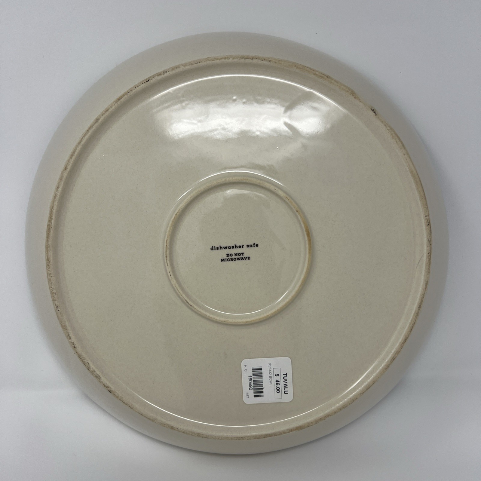 Stoneware Botanical Pasta Bowl 12”