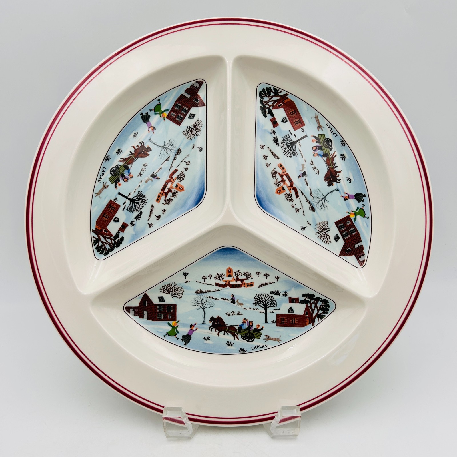 Villeroy & Boch Naif Christmas Divided Hors d’Oevre Dish 11 3/8″ Luxembourg