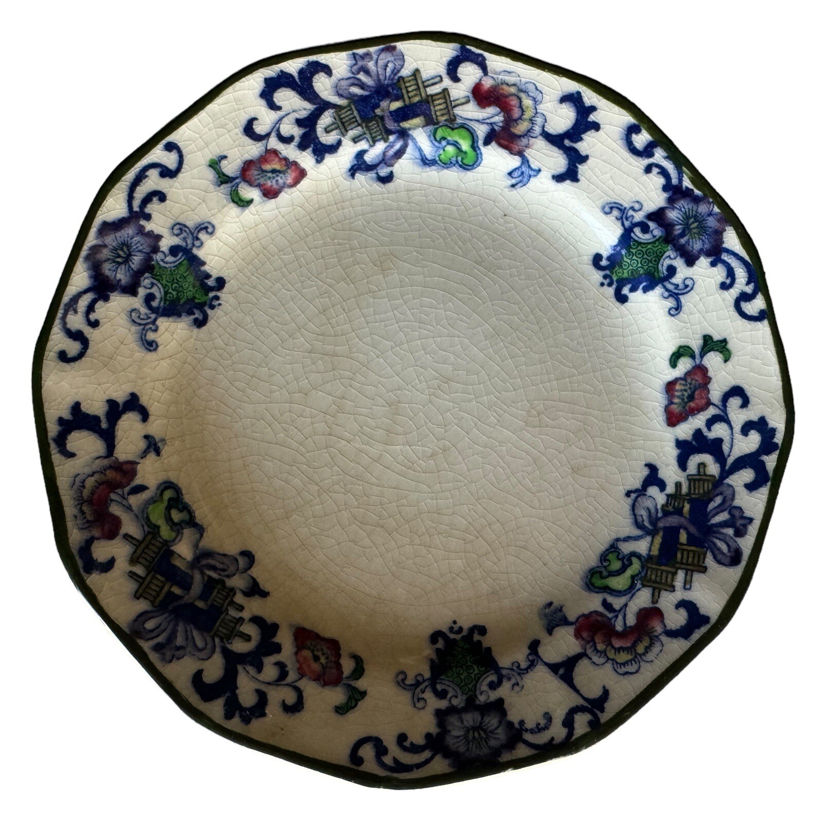 Set 6 Dessert Side Plates 5.5″ Royal Doulton Burslem Nankin England Antique Asia