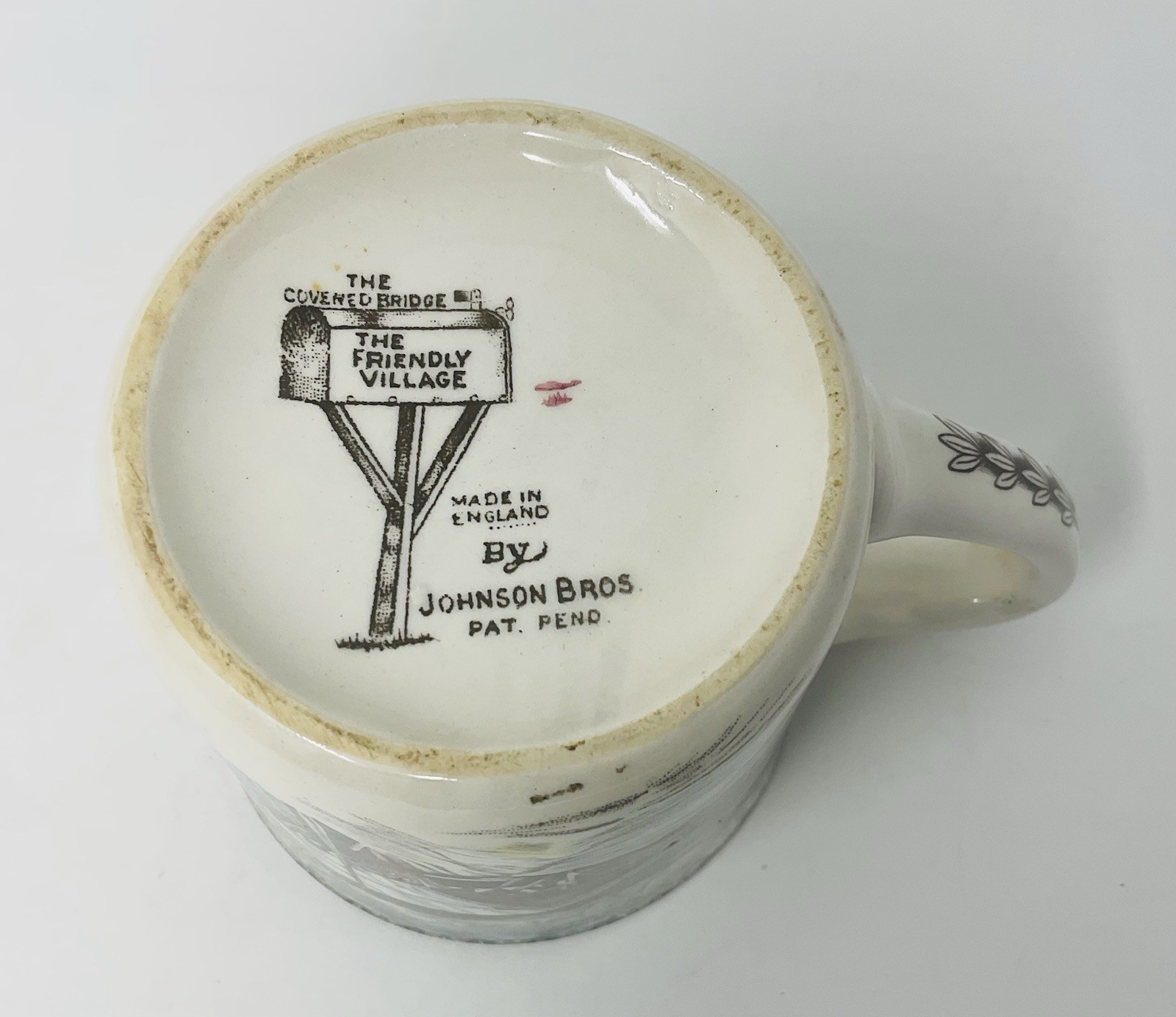 Johnson Brothers The Friendly Village Coffee Mug Cup Covered Bridge England
