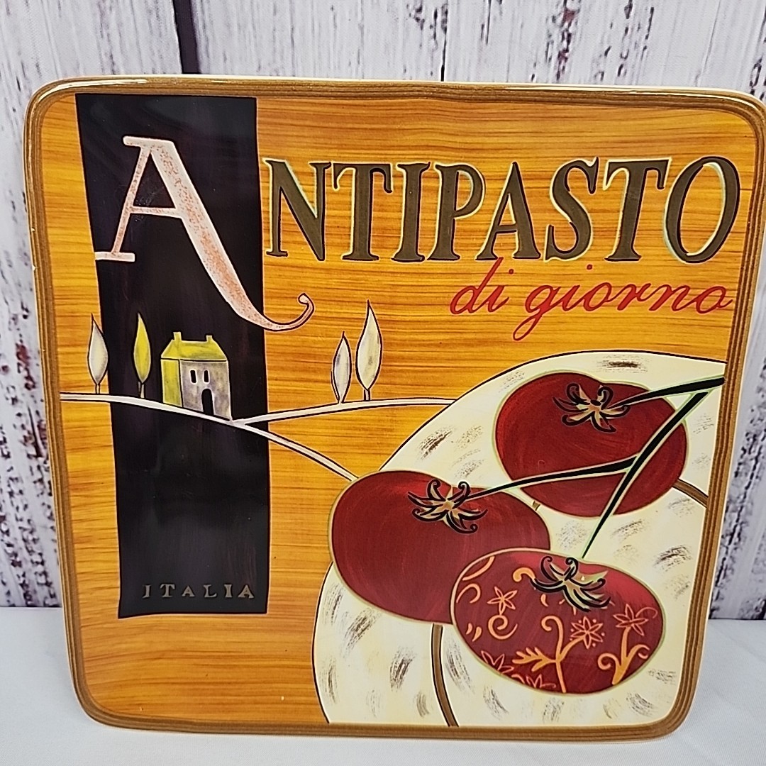 Vintage Pier 1 Imports Cucina Antipasto Di Giorno Plate 8in