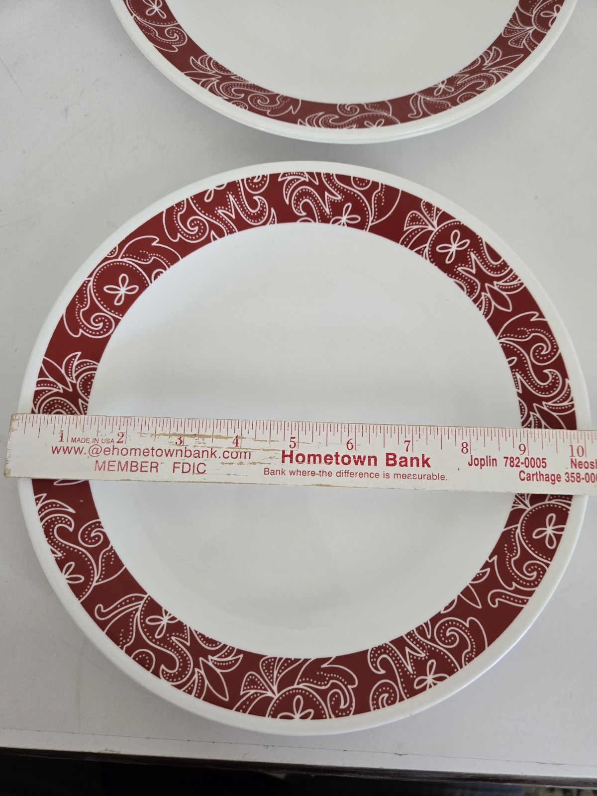 3 Corelle Corning Bandhani 10.25″ Dinner Plates USA FREE SHIPPING