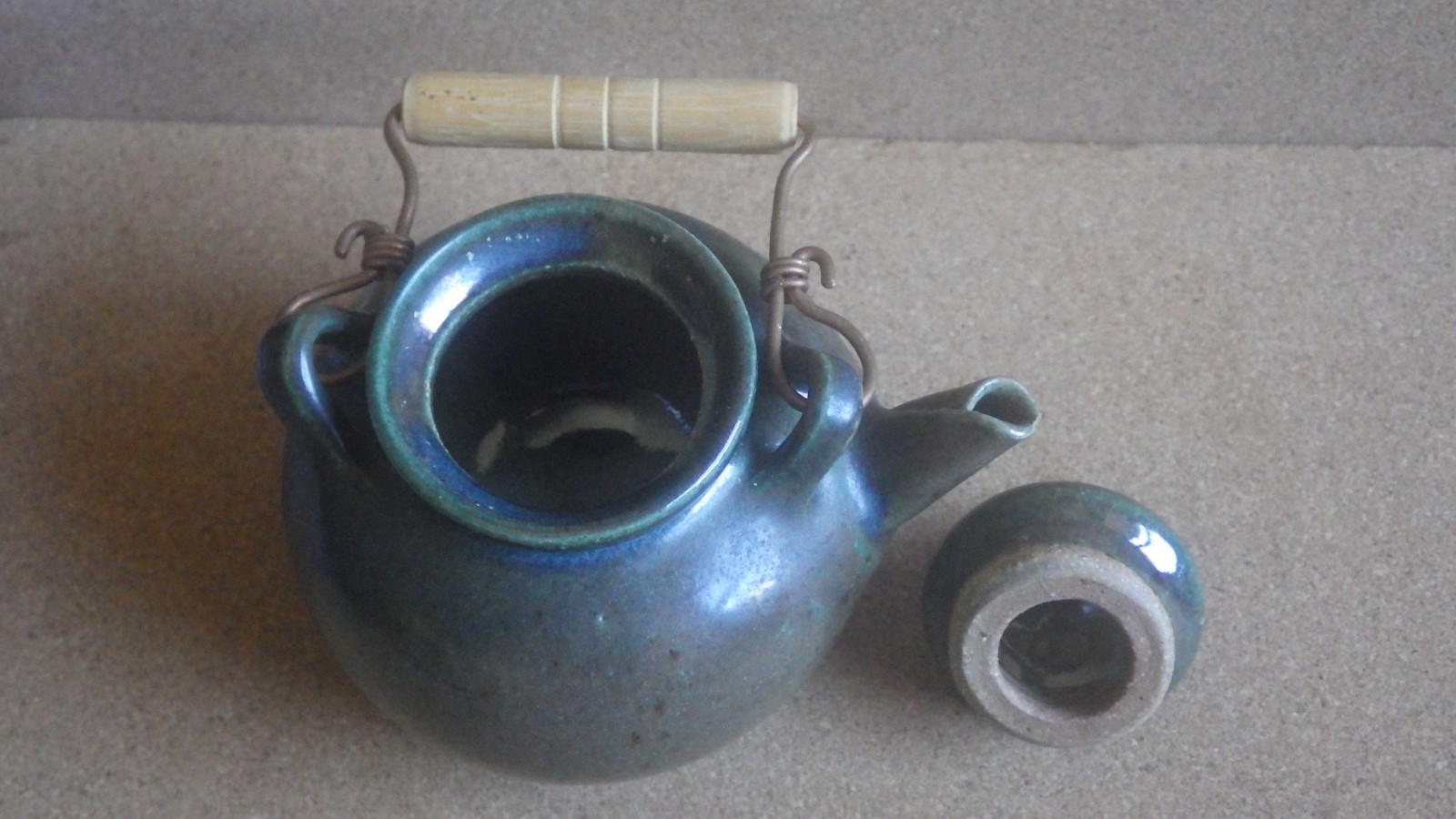 2010 JUGTOWN POTTERY B OWEN BMO TEAPOT SEAGROVE NORTH CAROLINA