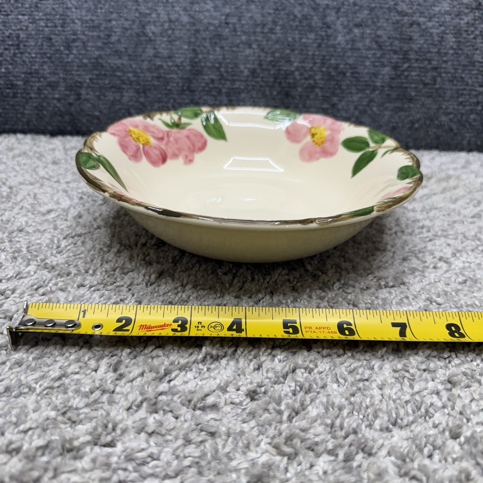 Vintage Franciscan Desert Rose Earthenware serving bowl 8″ USA California