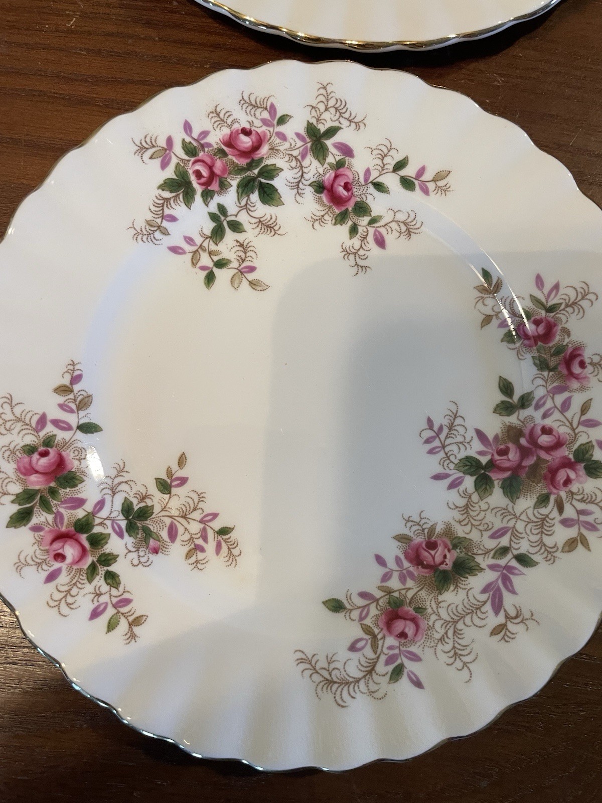 6 Royal Albert Lavender Rose Bread & Butter plates 6-1/4 inches
