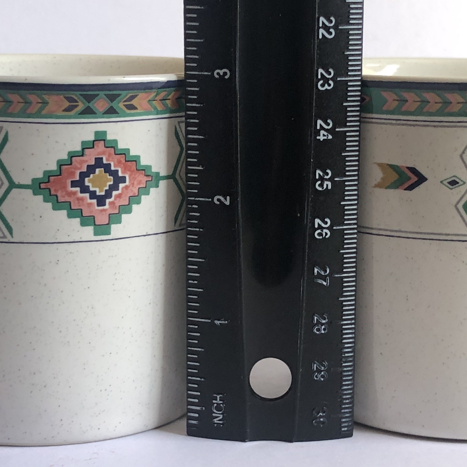 Studio Nova Adirondack Y2201 Coffee Cups 8 And Saucers 7 Round Aztec Speckled