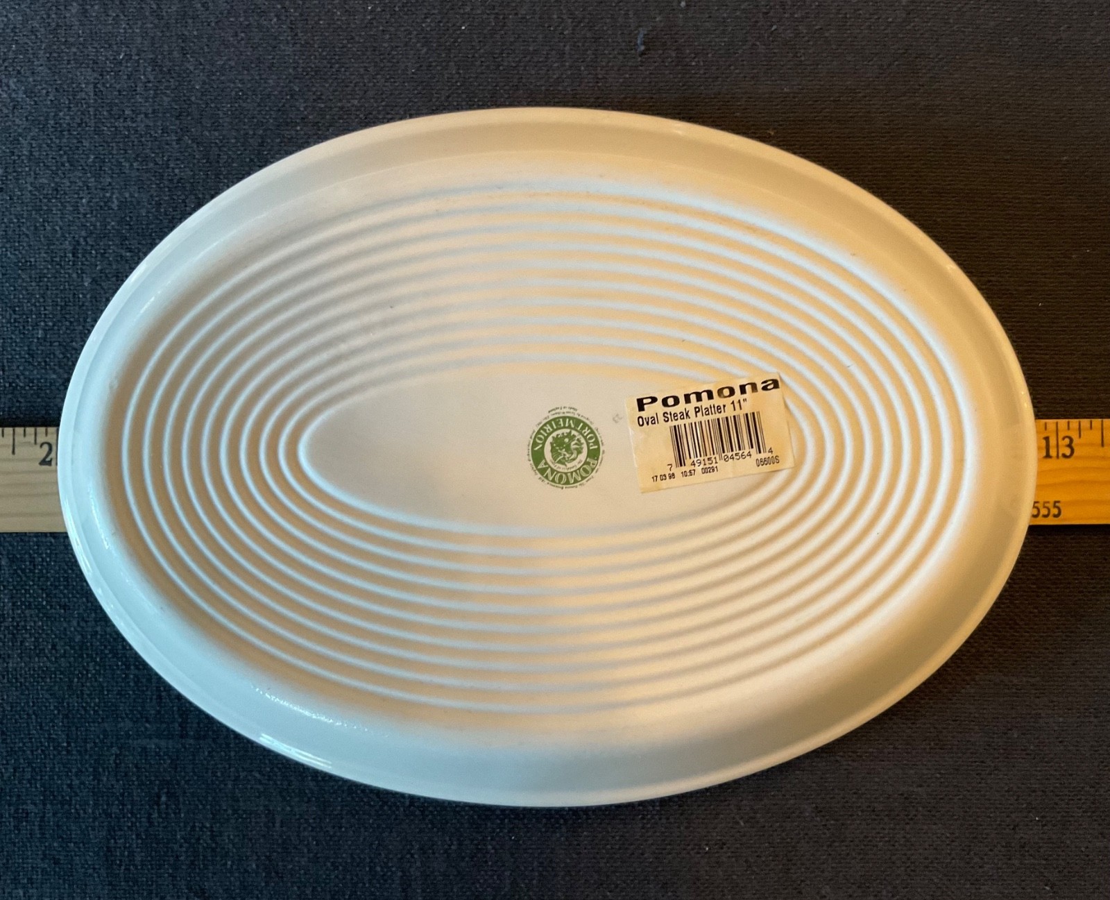 Portmeirion Pomona Oval Steak Platter 10.75” RED CURRANT New with Tag