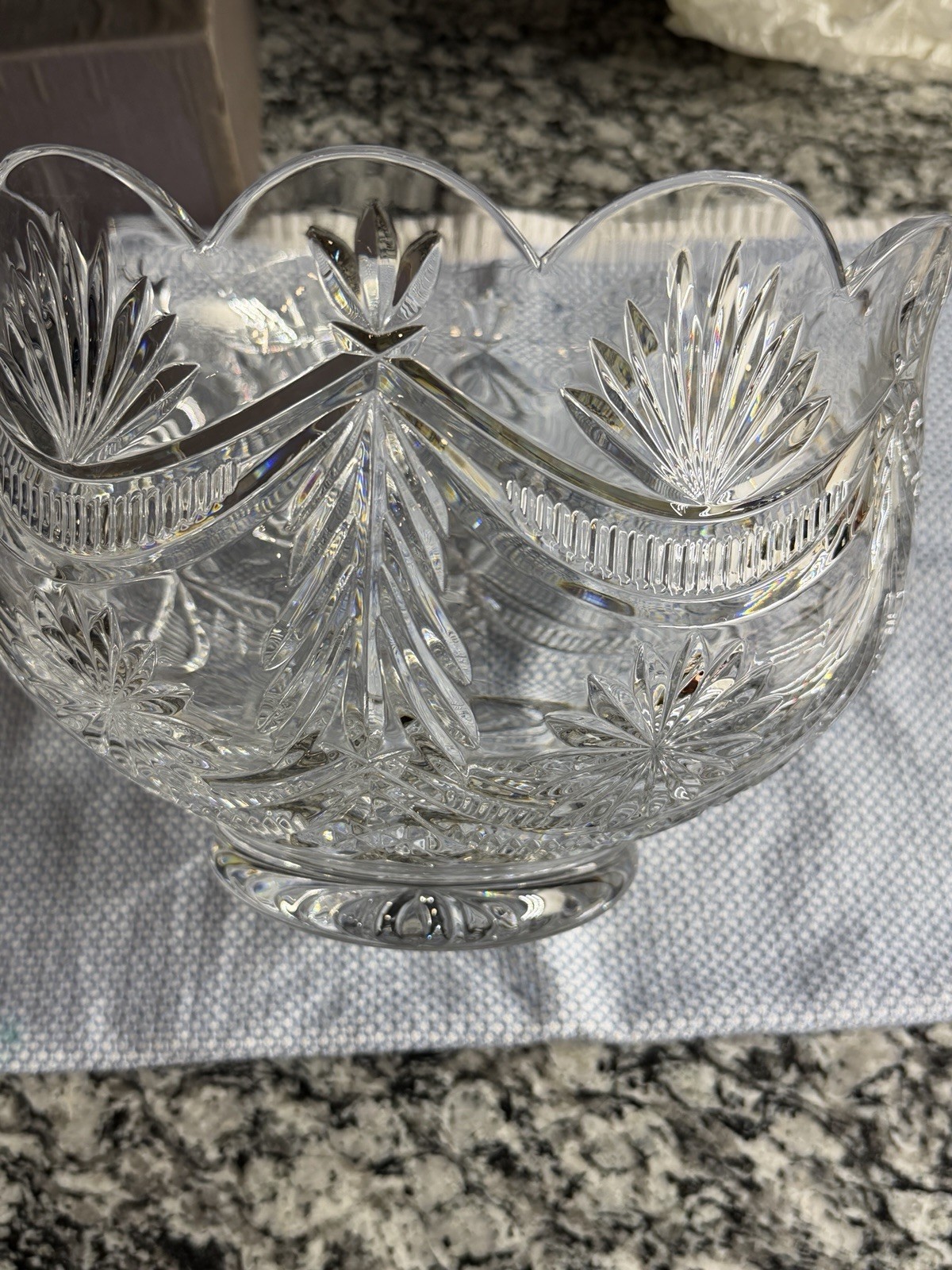 Auth Waterford Crystal Winter Wonderland Bowl — Designers Gallery LE 45/2500