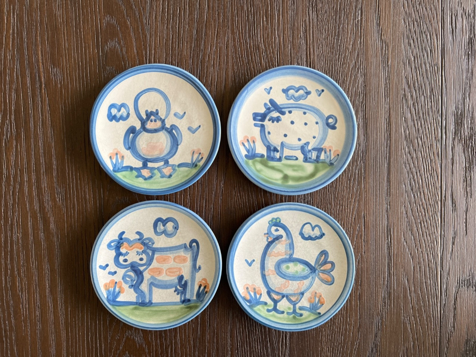 Lovely Collection of Mary Alice Hadley Stoneware, Country Scene, 41 Pieces