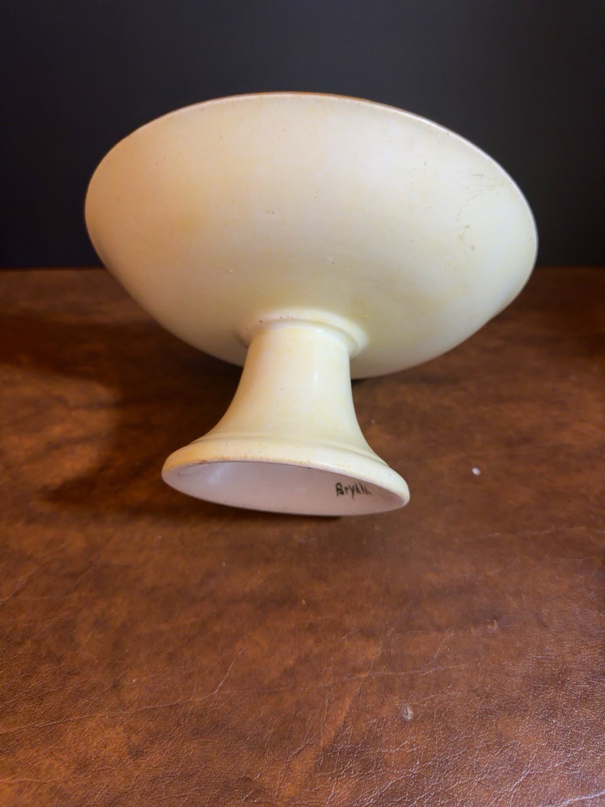 Antique Limoges Hand Painted Pedestal Compote W/ Delicate Floral + Gold Decor