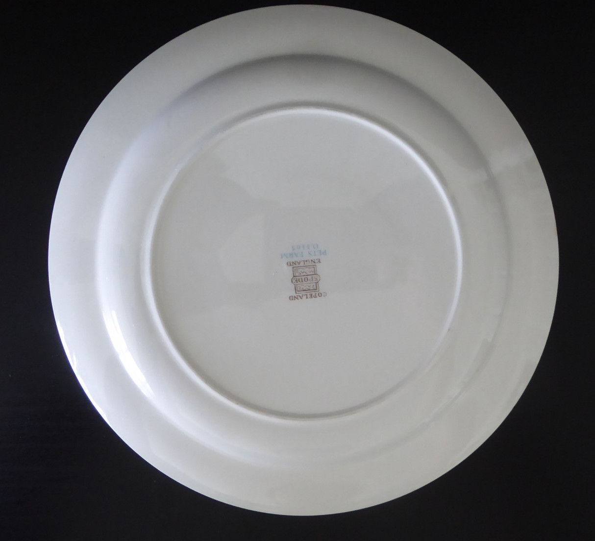 Vintage 1962 England Spode Copeland Ceramic 3365 Pets Farm Child Plates 7 7/8″