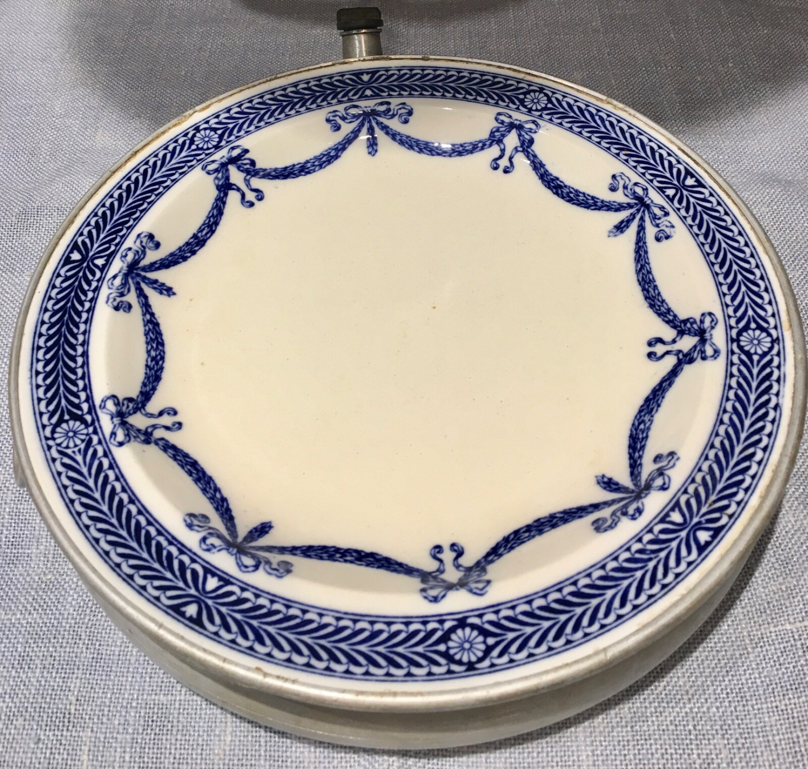 Antique Warming Plate Garrison England Wedgwood Porcelain