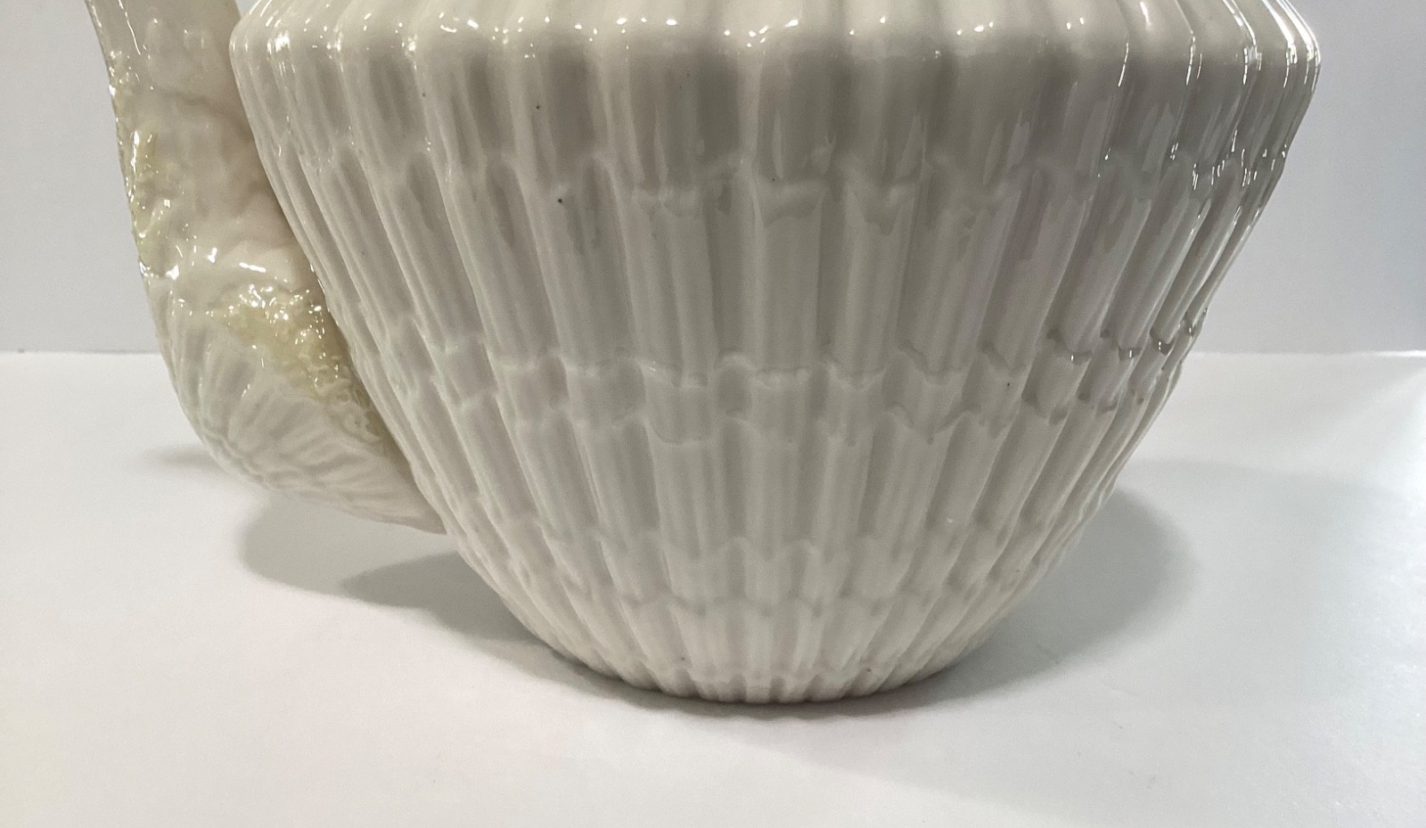 Rare Belleek Ireland Limpet Teapot Handled Nautical Shell Design 3rd Black Mark
