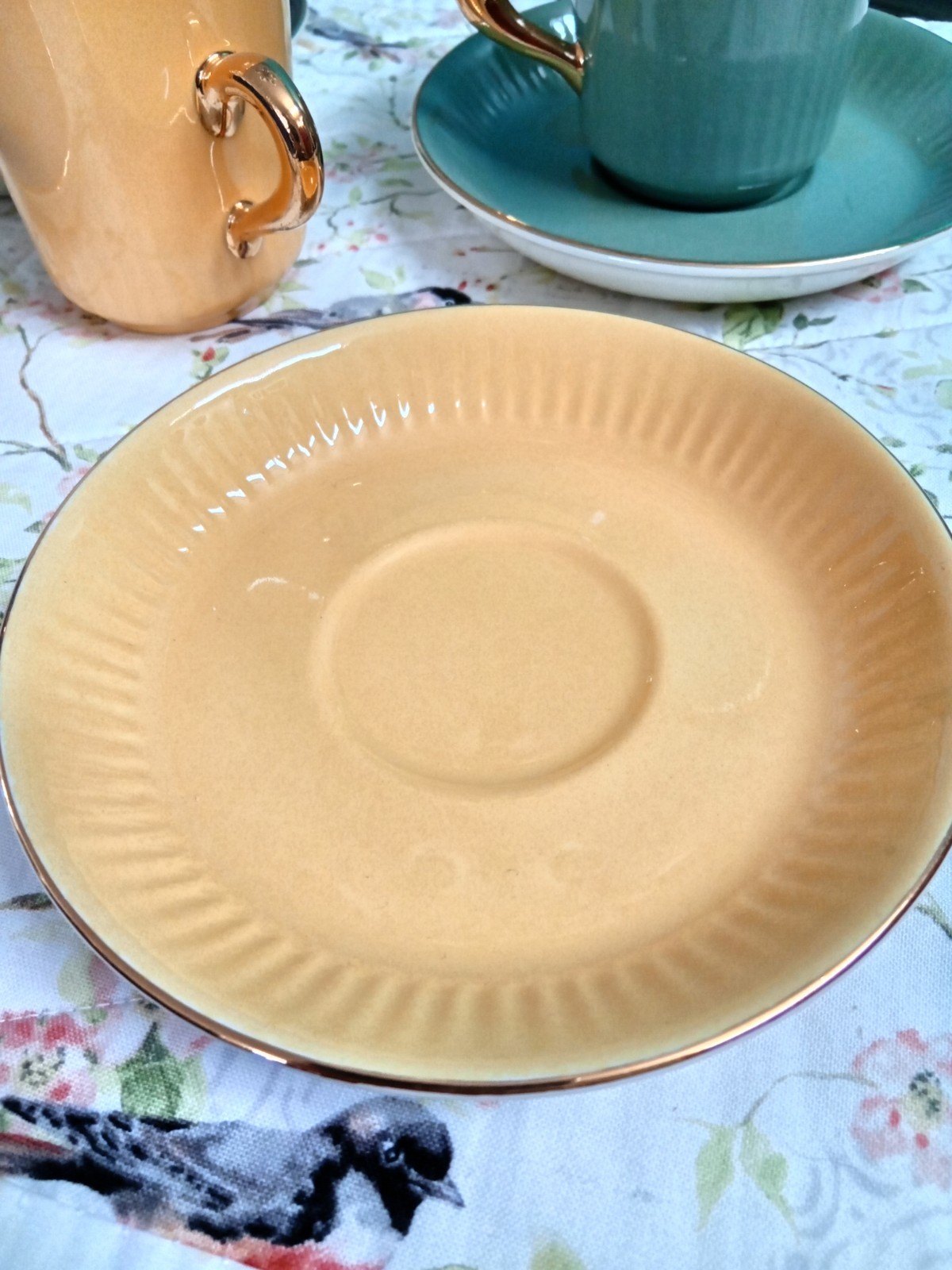 Norwegian cups and saucers. 80 years old.