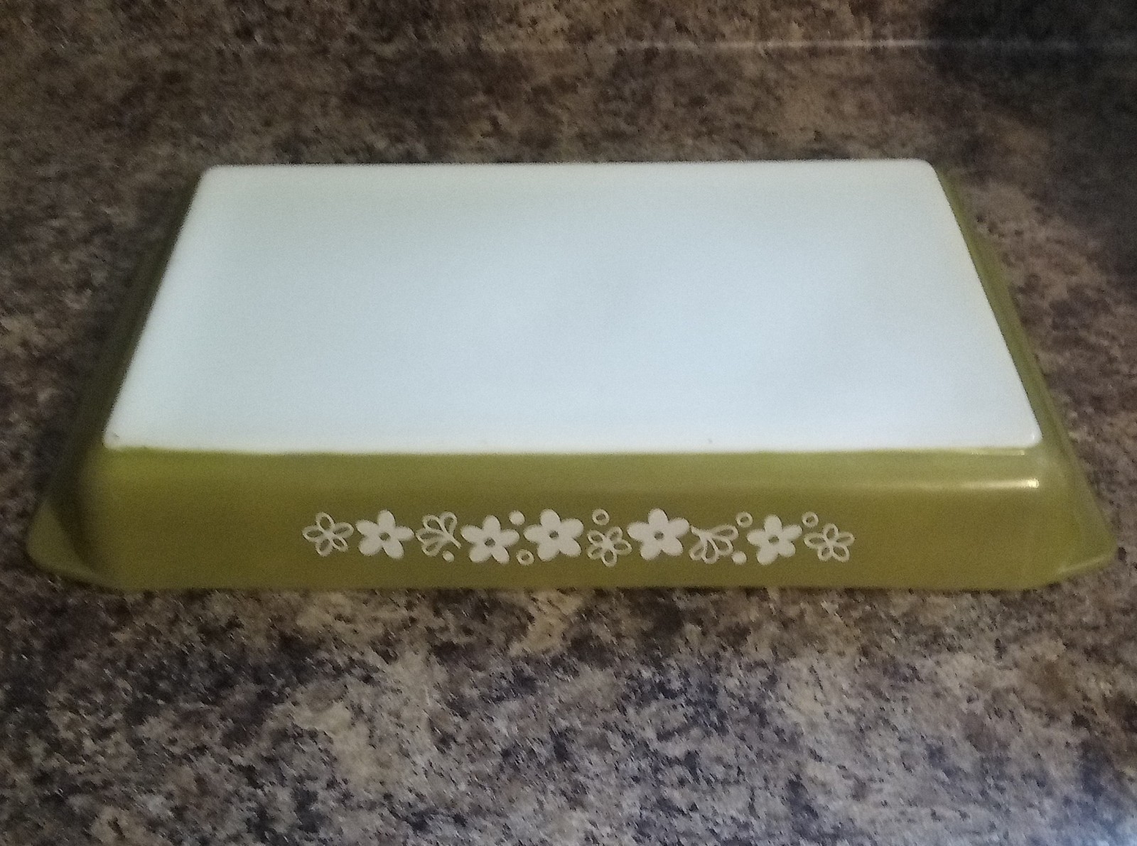 Vintage 933 Pyrex 13 1/2″ X 8 3/4″ Spring Blossom Crazy Daisy Baking Lasagna