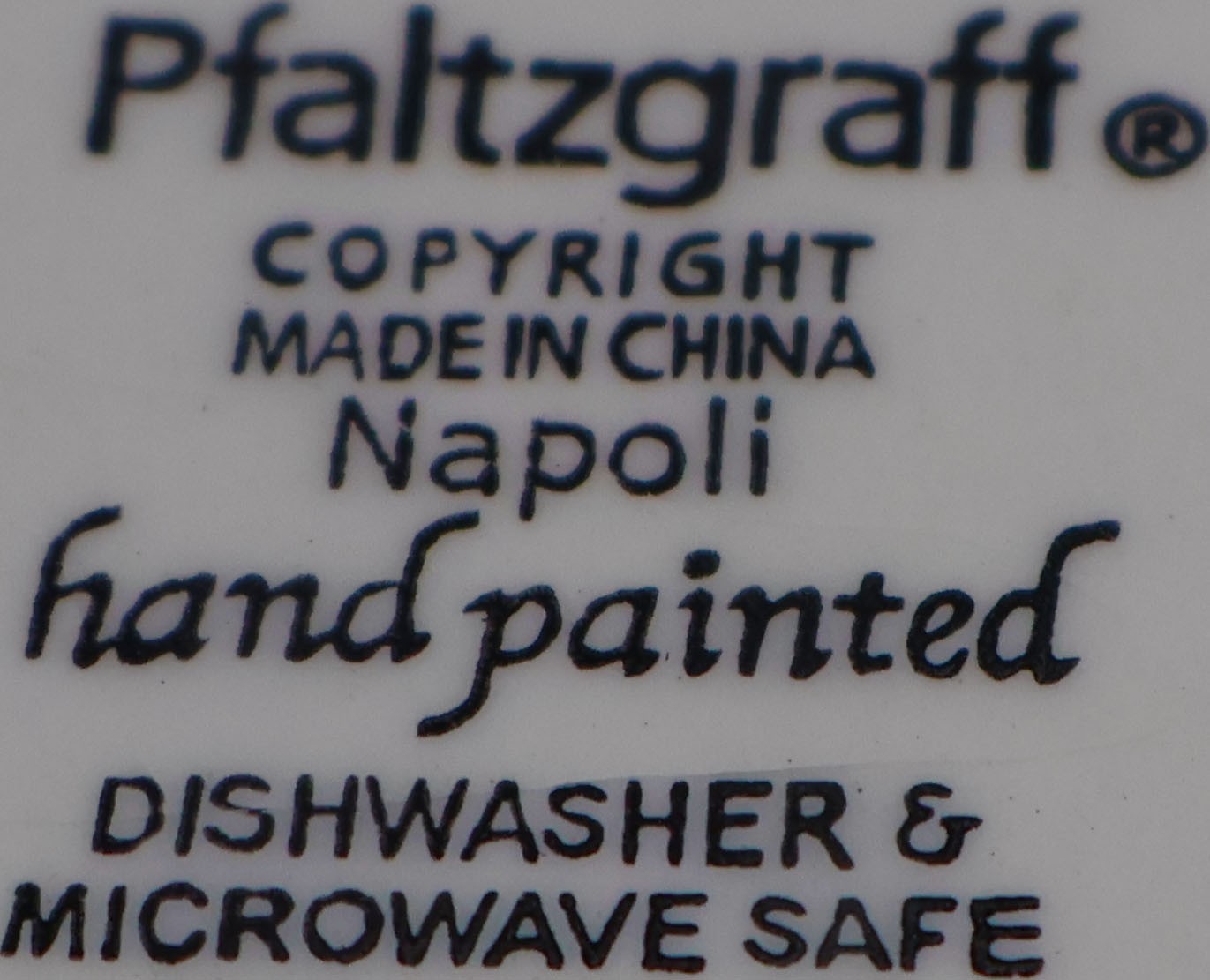 Pfaltzgraff Napoli Hand-Painted Square Serving Tray Plate— 11″ — Excellent