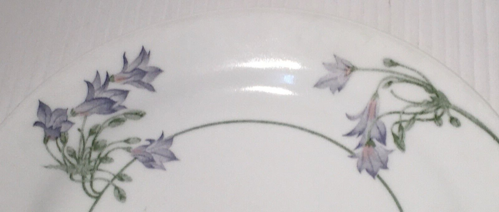 Corelle BLUE DUSK Salad Dessert Bread Plate Flowers Green Ring 7.125″ SET OF 4