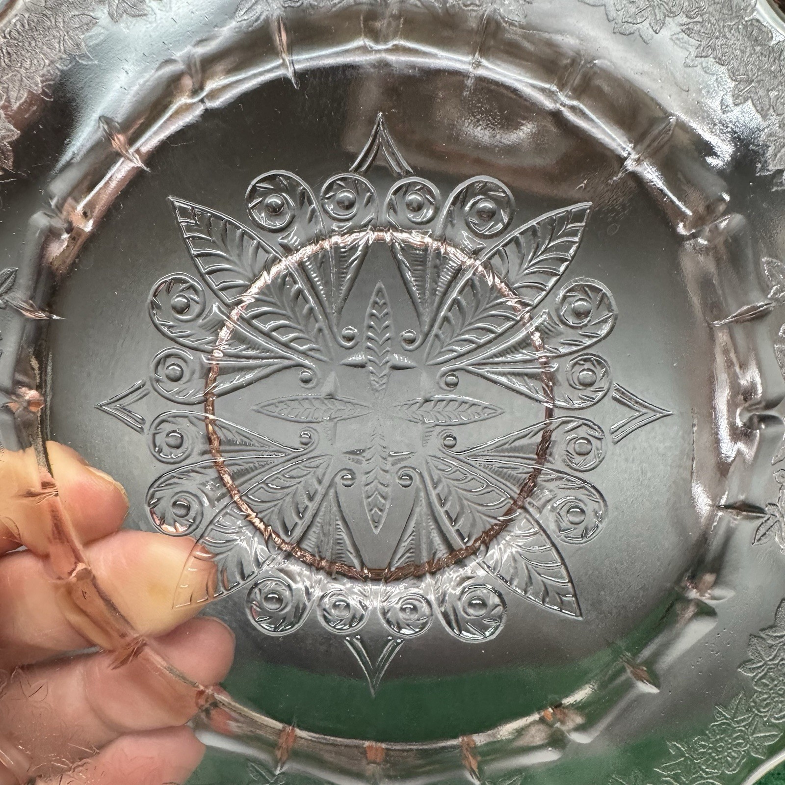 Jeannette Adam Pink Depression Glass Square 6” Plates Lot Of 4 1930s