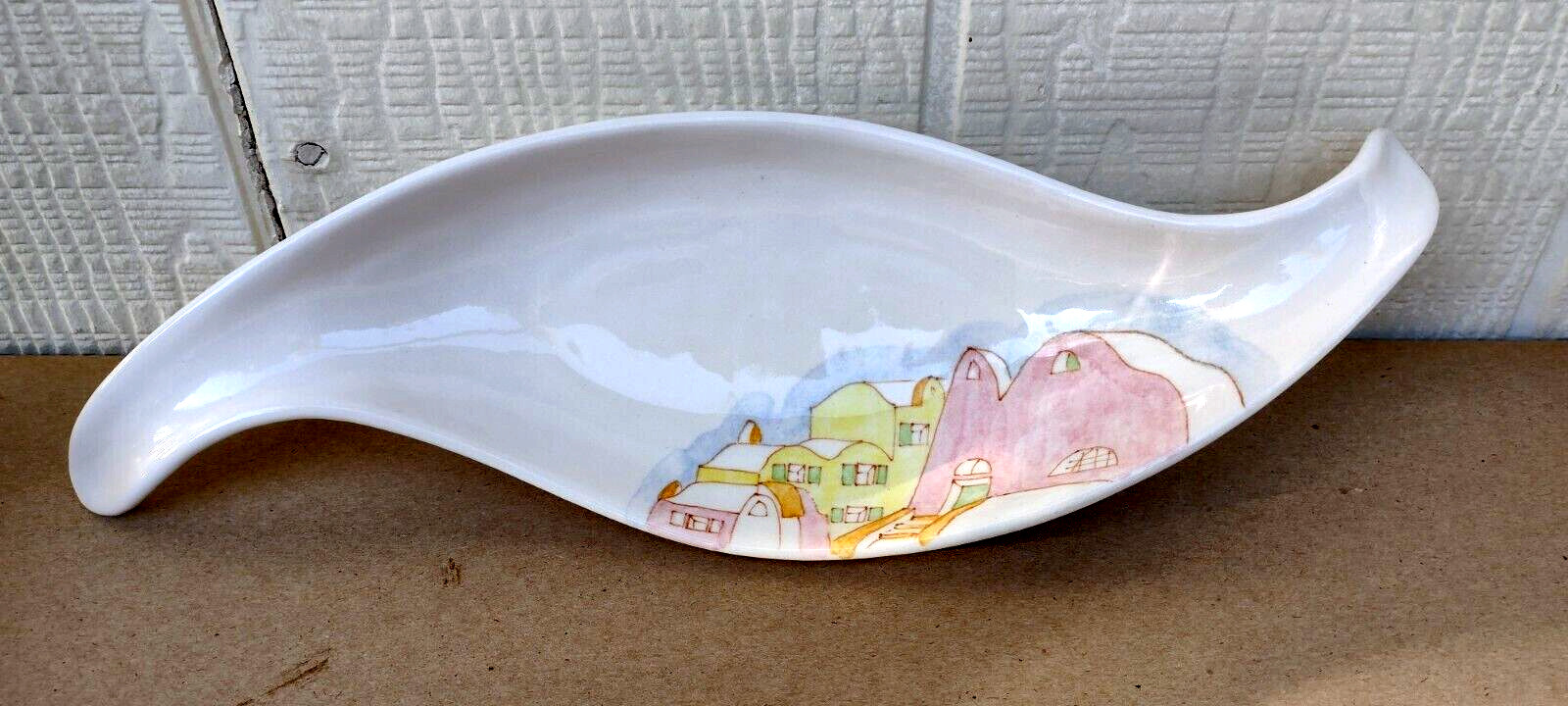 Ernestine Salerno, ITALY free form serving bowl / dish 1954