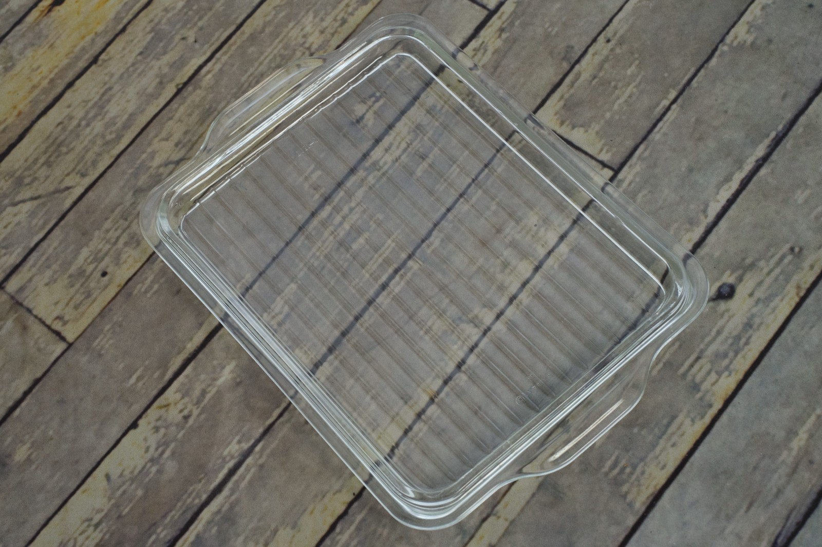 PYREX Clear Ribbed Refrigerator Dish Replacement Lid Only 503-C Vintage