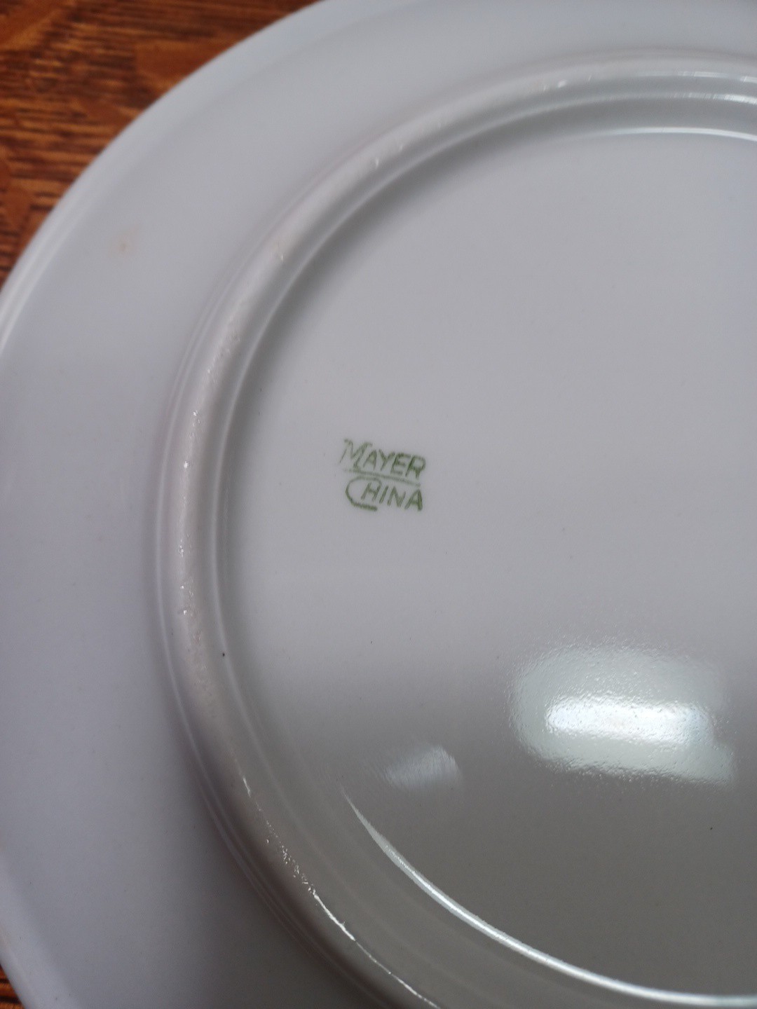 VTG Lunch counter Plate Kress Store 9” In Great Shape By Mayer China JRR43