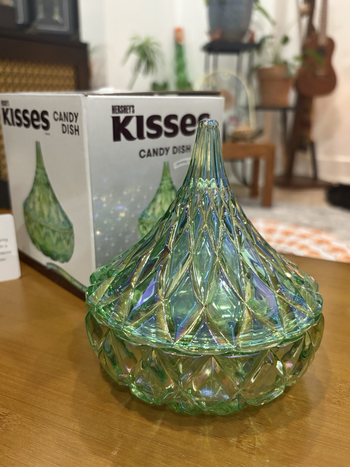 Hersheys Kisses Crystal Covered Candy Dish New In Box