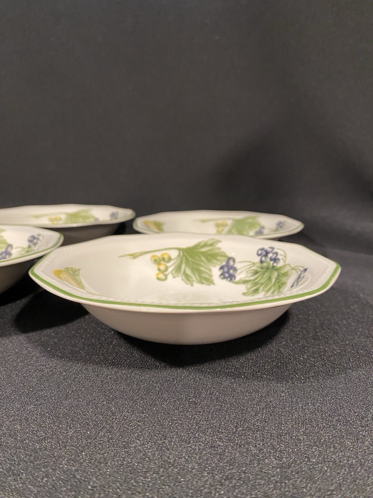 Churchill 7 7/8″ VICTORIAN ORCHARD Soup Salad Cereal Bowls England SET OF 4