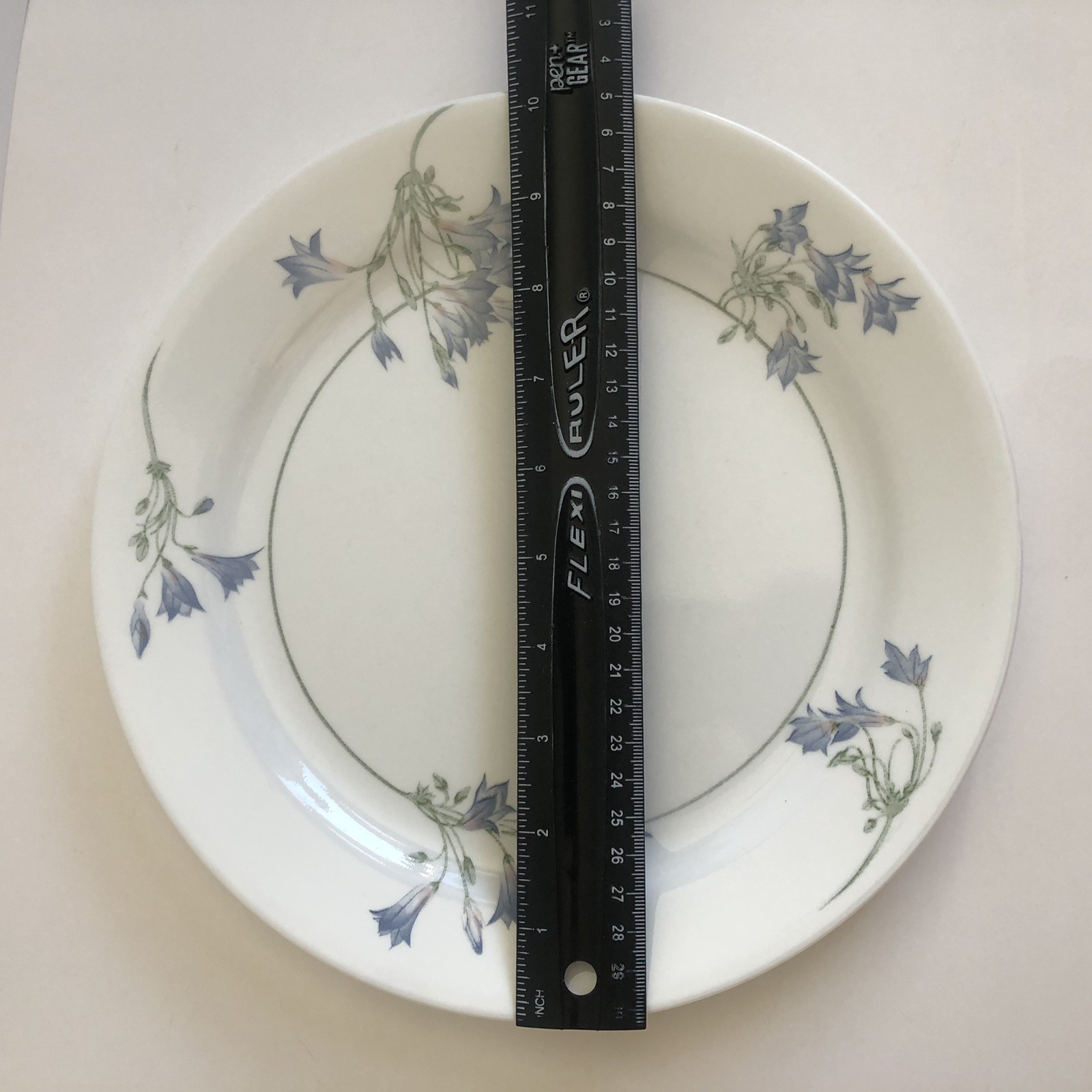 Vintage Corelle By Corning Blue Dusk Dinner Plates 10.25″ Vitrelle Set Of 8