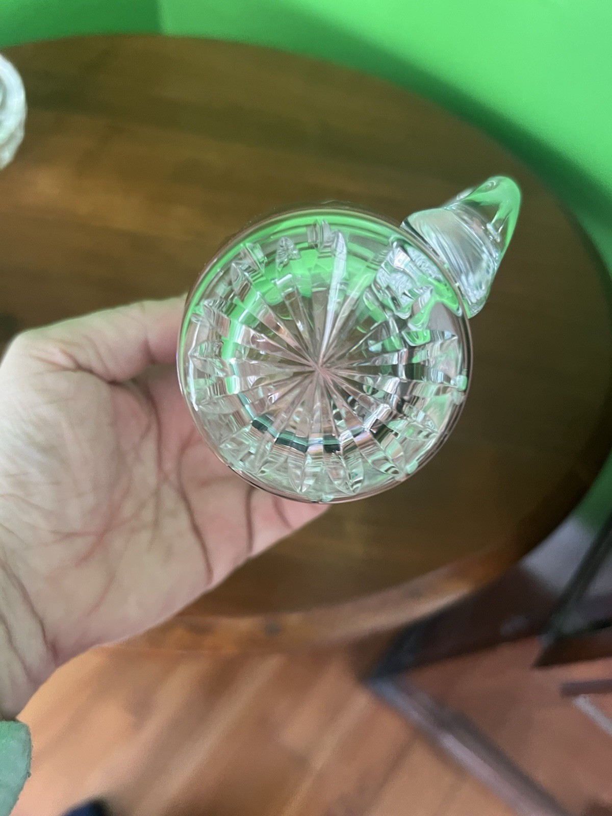 Clear Glass Etched Patterns Creamer & Sugar Set with Handles, Elegant Pressed