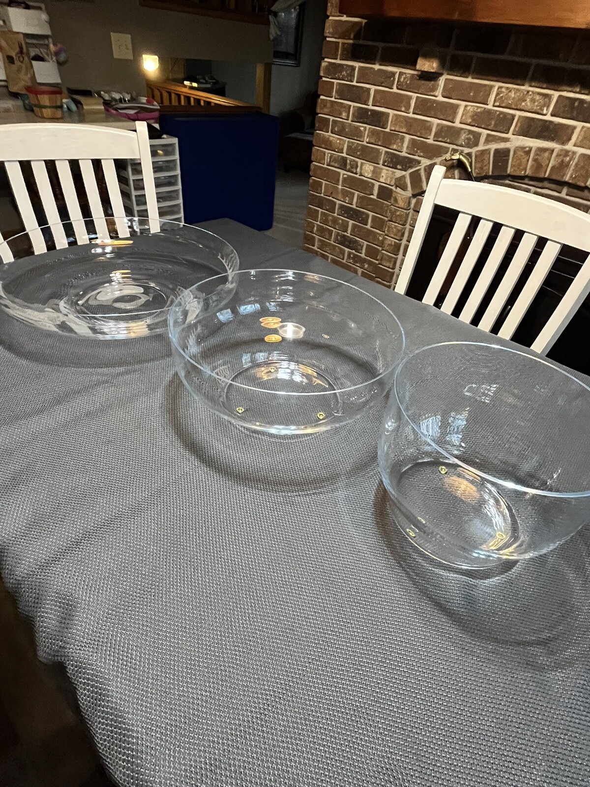 Iittala 3 Centerpiece Bowl Series Carina Seth-Andersson Glass 1998 Pick Up ONLY