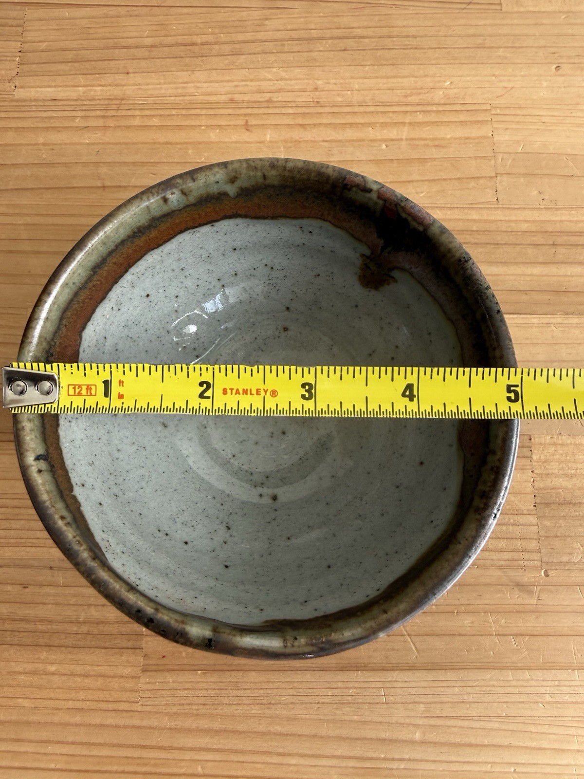 Vintage Pottery Ceramic Bowl w/ Makers Mark Matcha Tea Bowl Home Decor