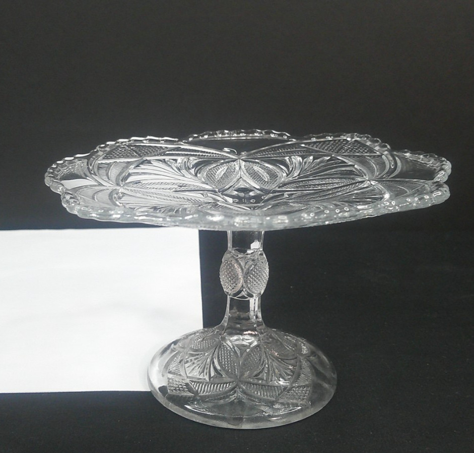 Bryce, Higbee, & Co, Monarch / Beautiful Lady, c1902, EAPG, Almond Tray, ExCd
