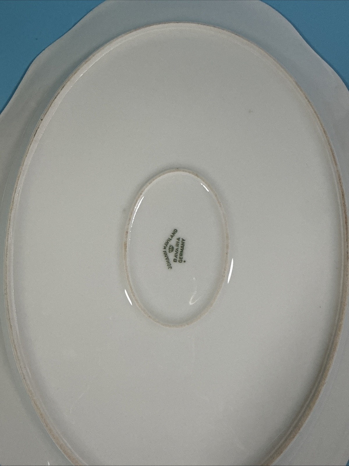 Johann Haviland Bavaria Germany Fine China Blue Garland 13 In Serving Platter
