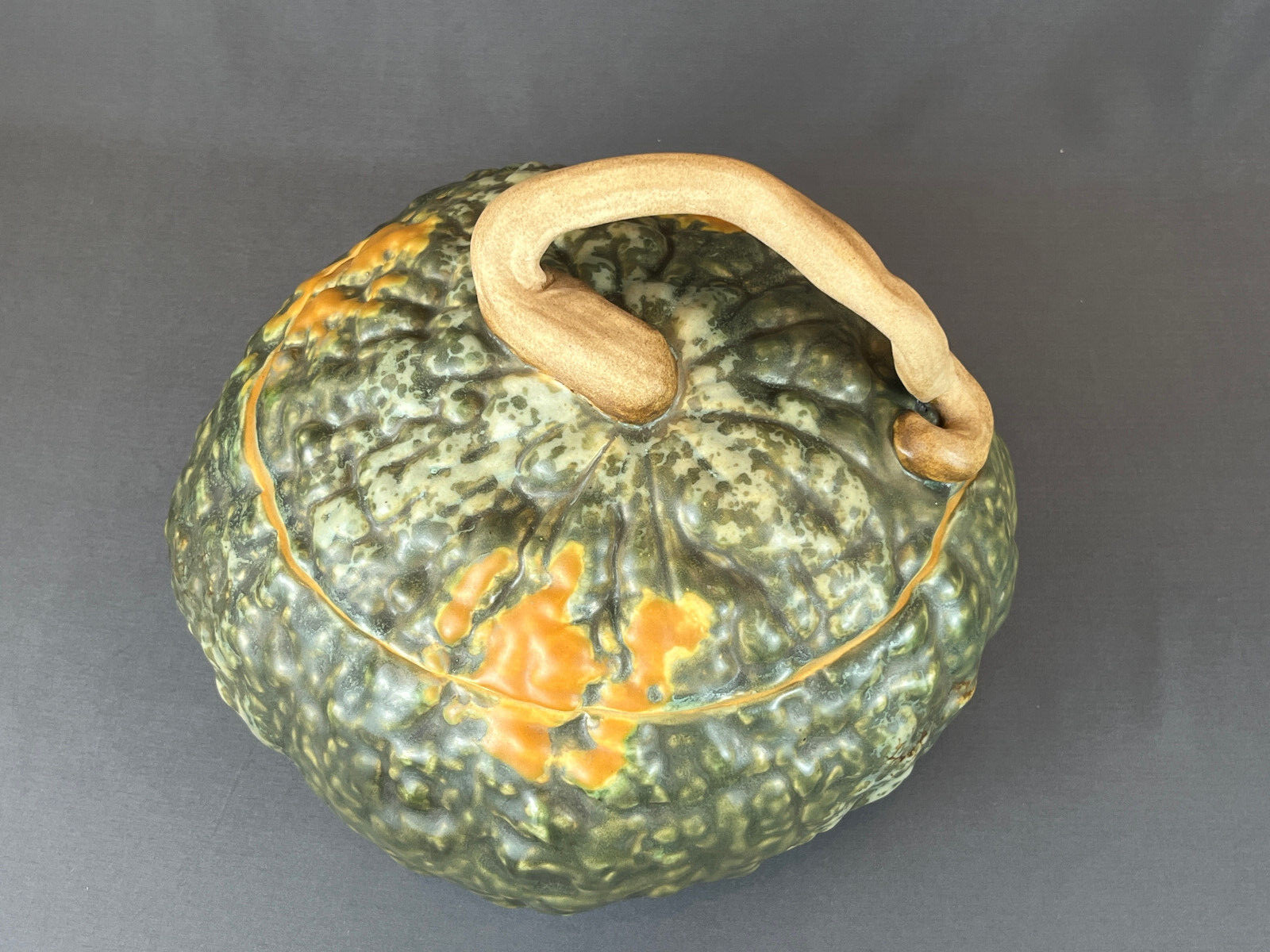 Patricia Garrett SQUASH TUREEN Lidded Bowl Great Impressions SIGNED c. 1997