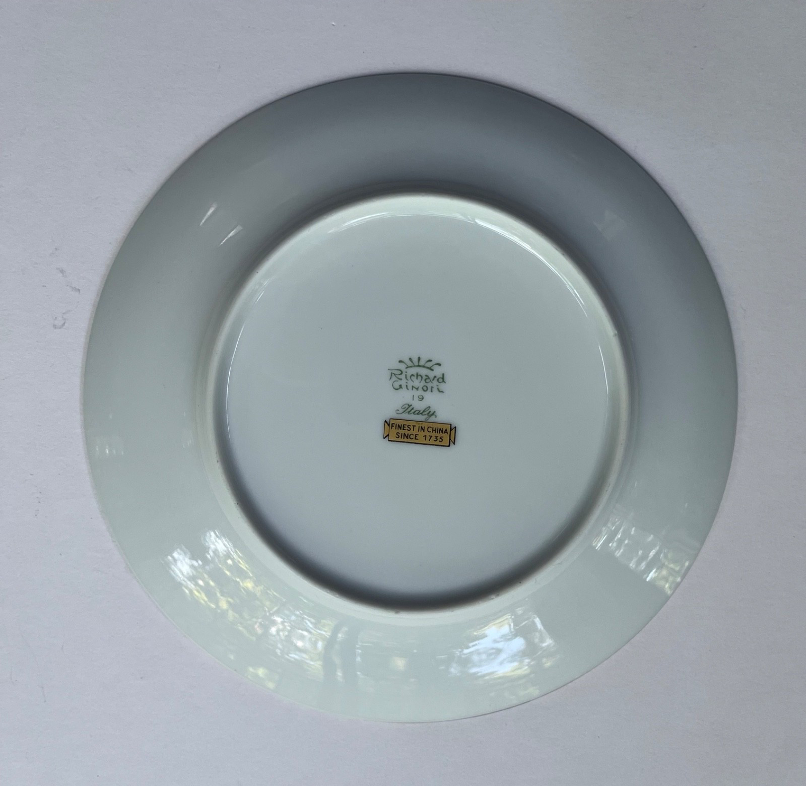 RICHARD GINORI PALERMO GREEN 7 7/8” SALAD PLATE ITALY